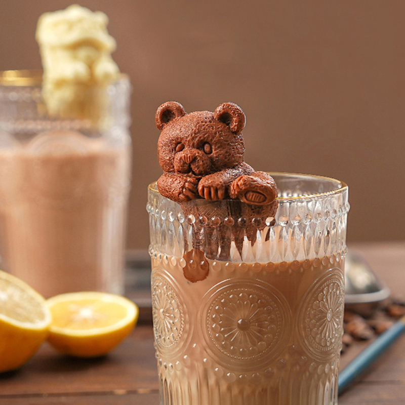 Soap Making Jar - Hanging Cup Silicone Mold Cute Lion