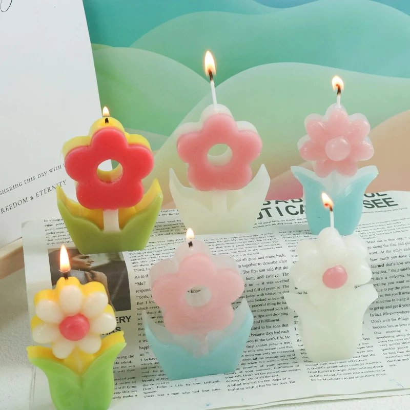 Soap Making Instructions - Flower Aromatherapy Candle Silicone Mold Candle