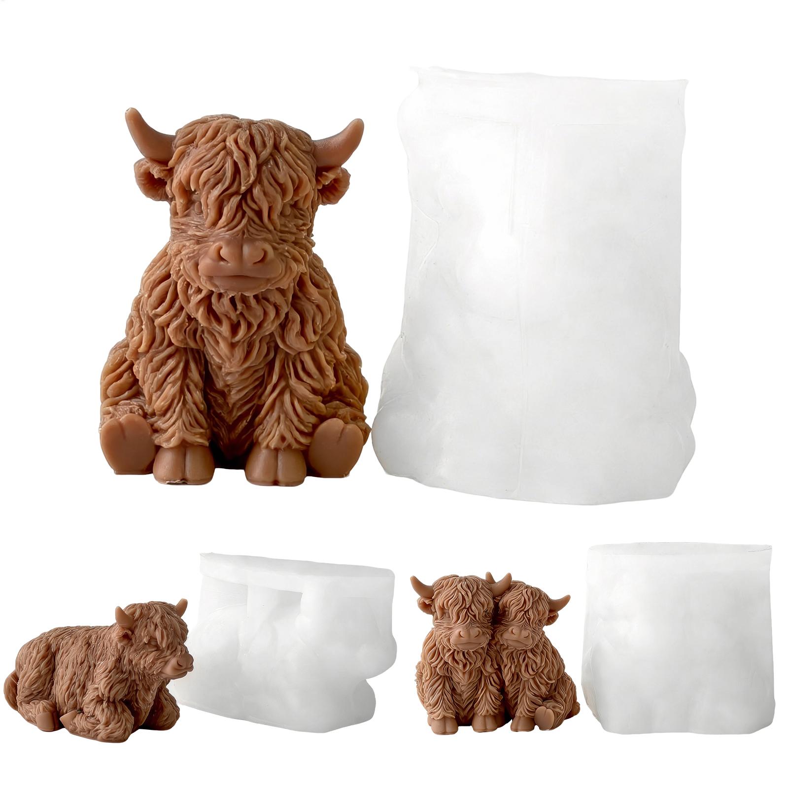 Soap Making Instructions - Highland Cow Silicone Mold Reusable 3D