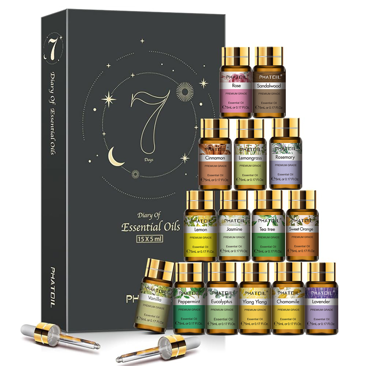 Soap Making Essentials - PHATOIL 15PCS Essential Oils Set For