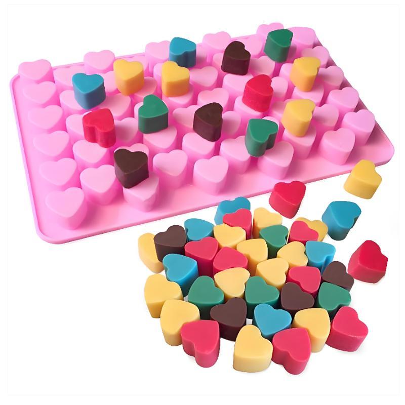 55 Grids Heart Silicone Cake M - Soap Making Gloves ulasan dan harga
