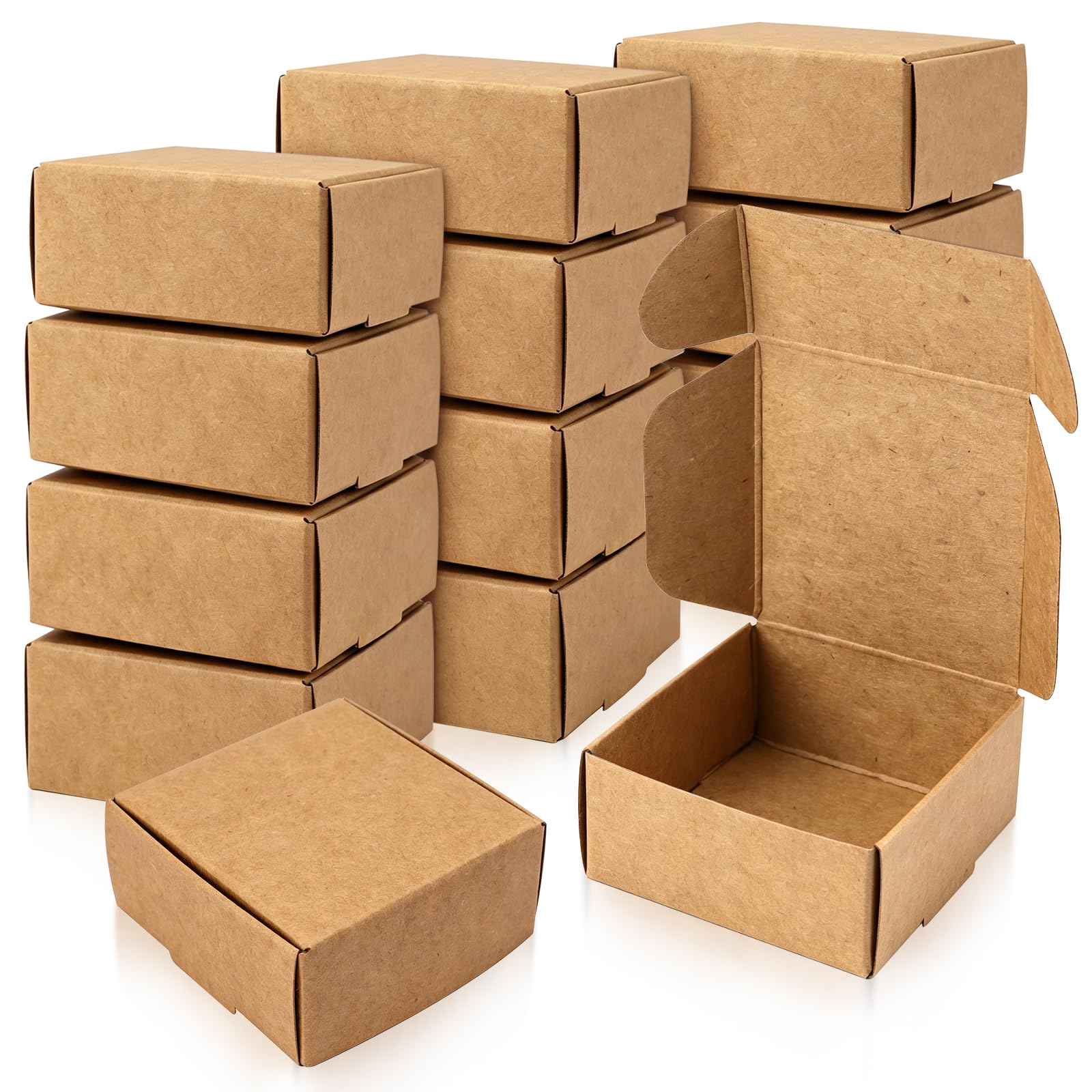 100PCS Paper Boxes Cardboard K - Kraft Soap Label ulasan dan harga