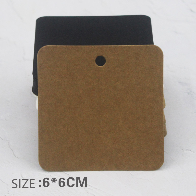 6x6cm Square Kraft Paper Tags  - Kraft Soap Label ulasan dan harga