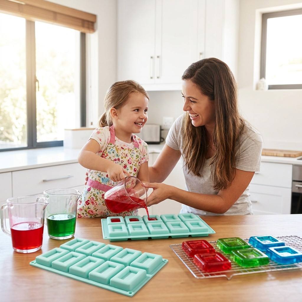 Non-stick 10-Hole Rectangle Si - Soap Making Ideas ulasan dan harga