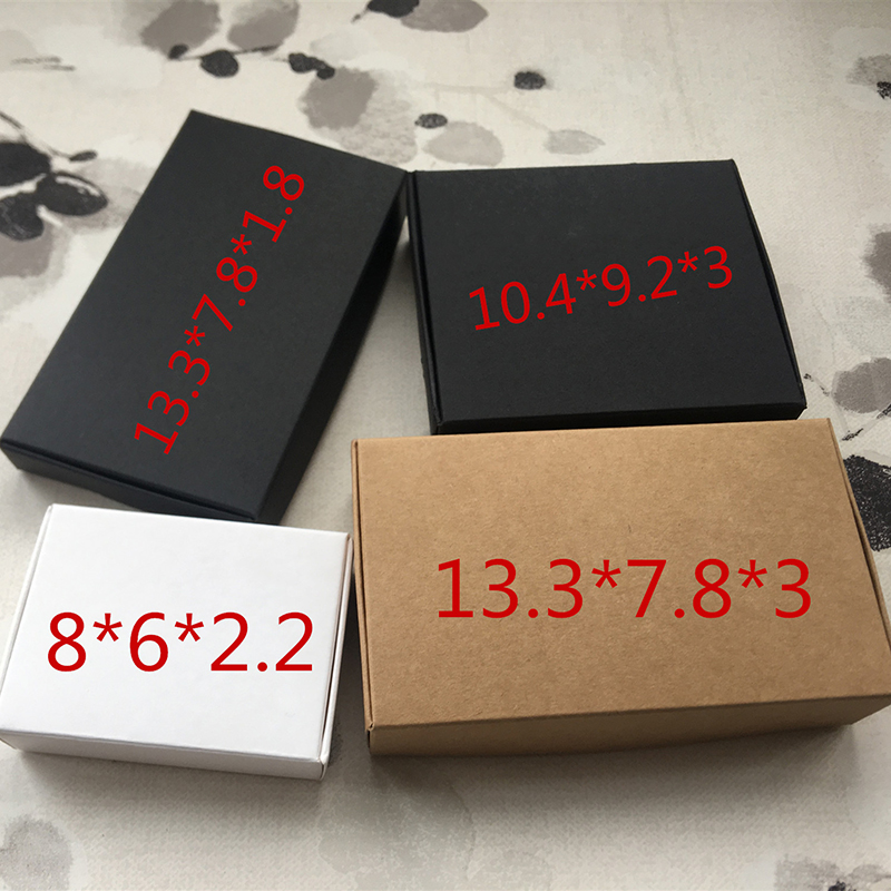 100pcs Blank Black Paper Gift  - Kraft Soap Label ulasan dan harga