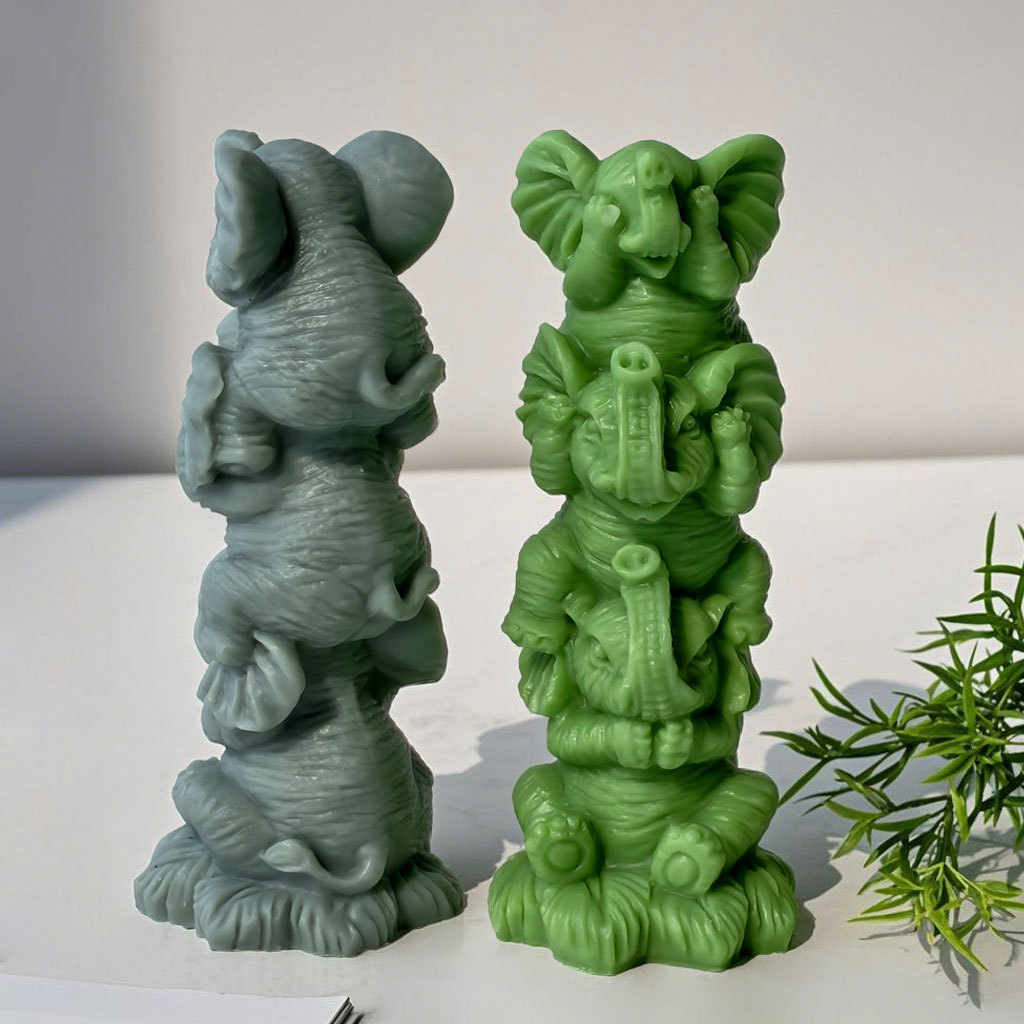 DIY Stacking Elephants Silicon - Soap Making Essentials ulasan dan harga