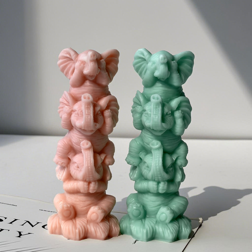DIY Stacking Elephants Silicon - Soap Making Essentials ulasan dan harga