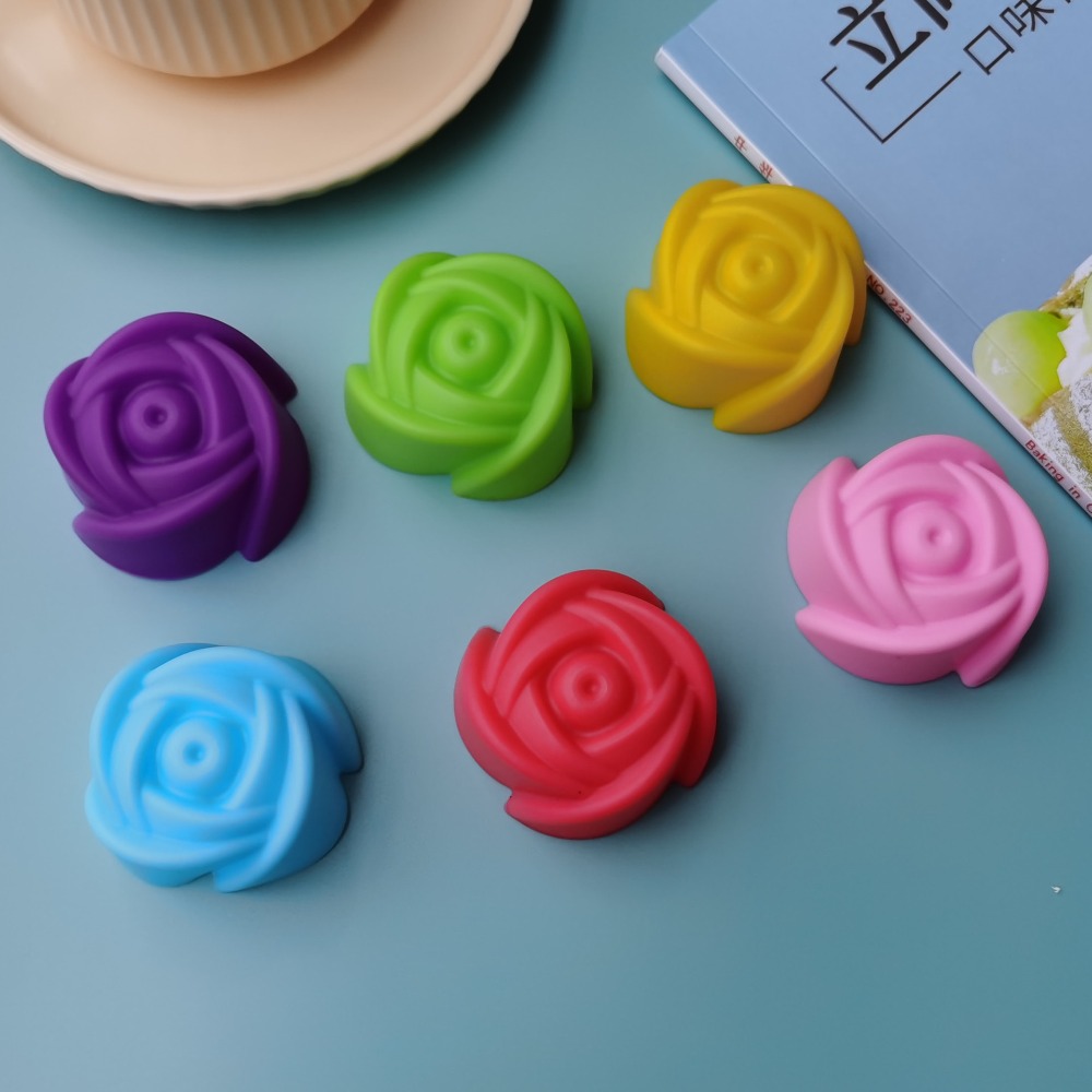 Cute 5cm Flower Silicone Cake  - Soap Making Gloves ulasan dan harga