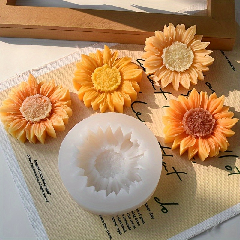 Vibrant 3D Sunflower Silicone  - Soap Making Gloves ulasan dan harga
