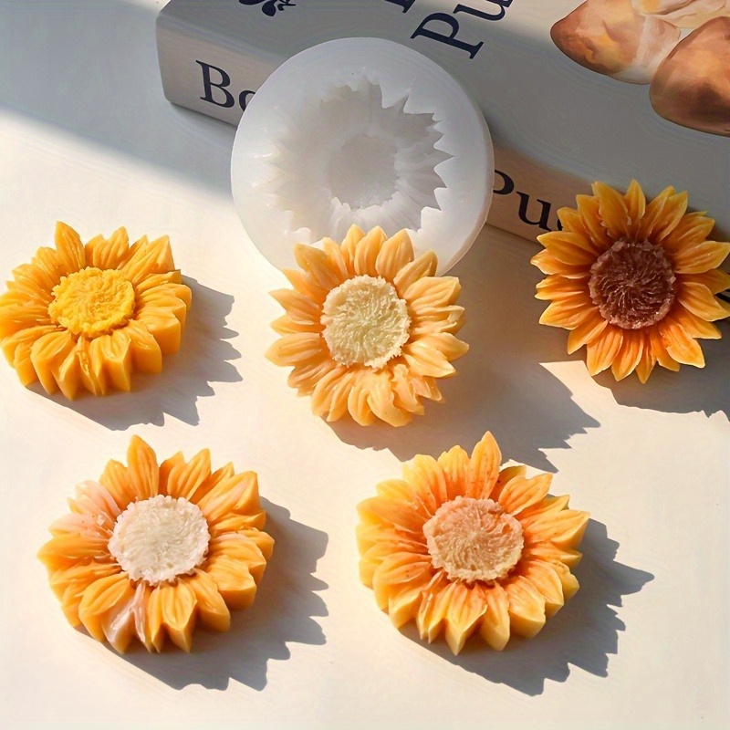 Vibrant 3D Sunflower Silicone  - Soap Making Gloves ulasan dan harga