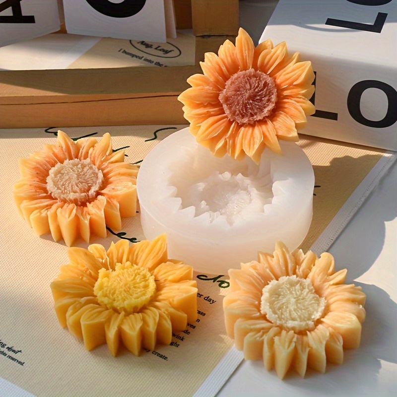 Vibrant 3D Sunflower Silicone  - Soap Making Gloves ulasan dan harga