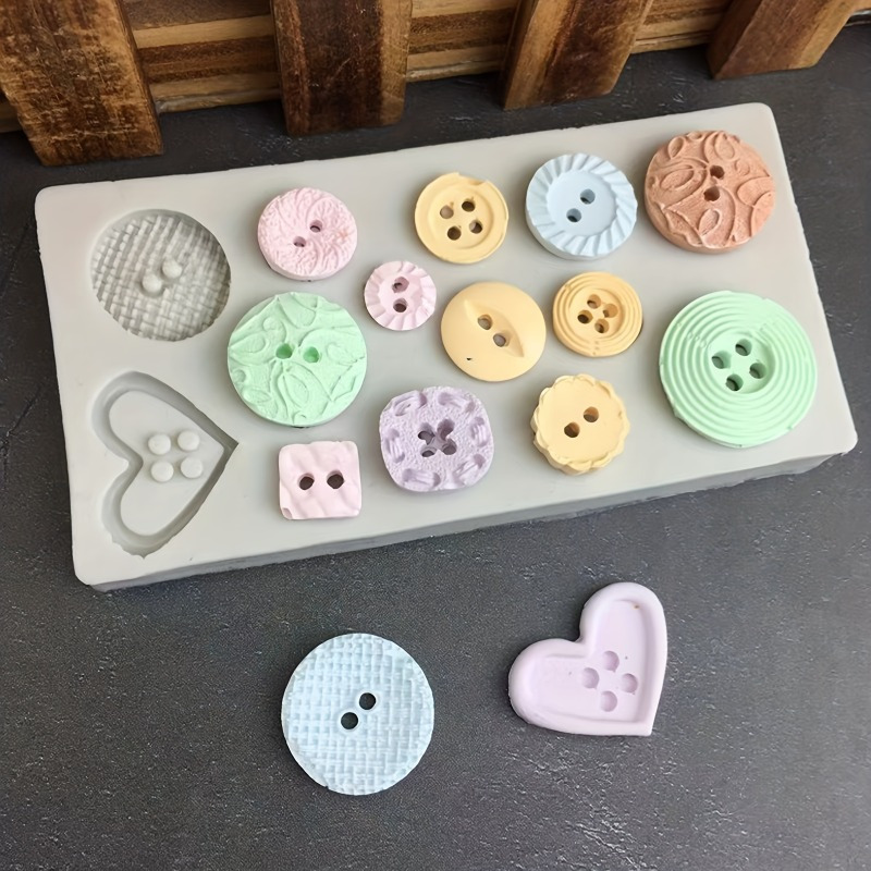 Buttons Shape Silicone Mold Si - Soap Making Gloves ulasan dan harga