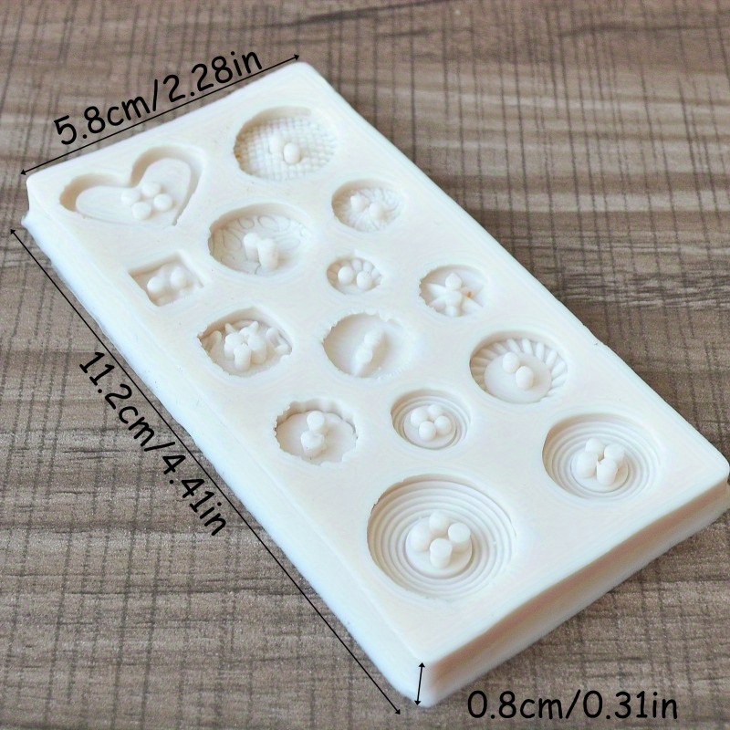 Buttons Shape Silicone Mold Si - Soap Making Gloves ulasan dan harga