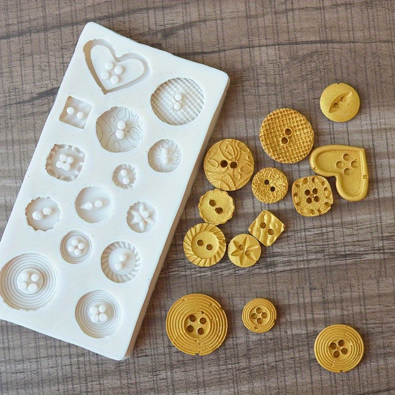 Buttons Shape Silicone Mold Si - Soap Making Gloves ulasan dan harga