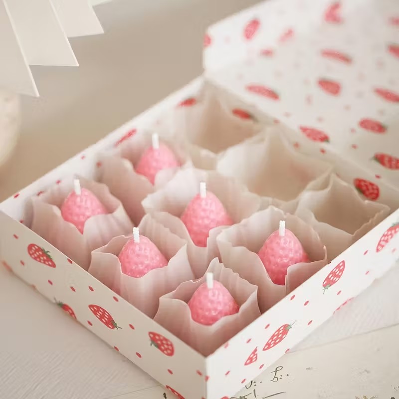 Strawberry Silicone Candle Mol - Soap Making Ideas ulasan dan harga