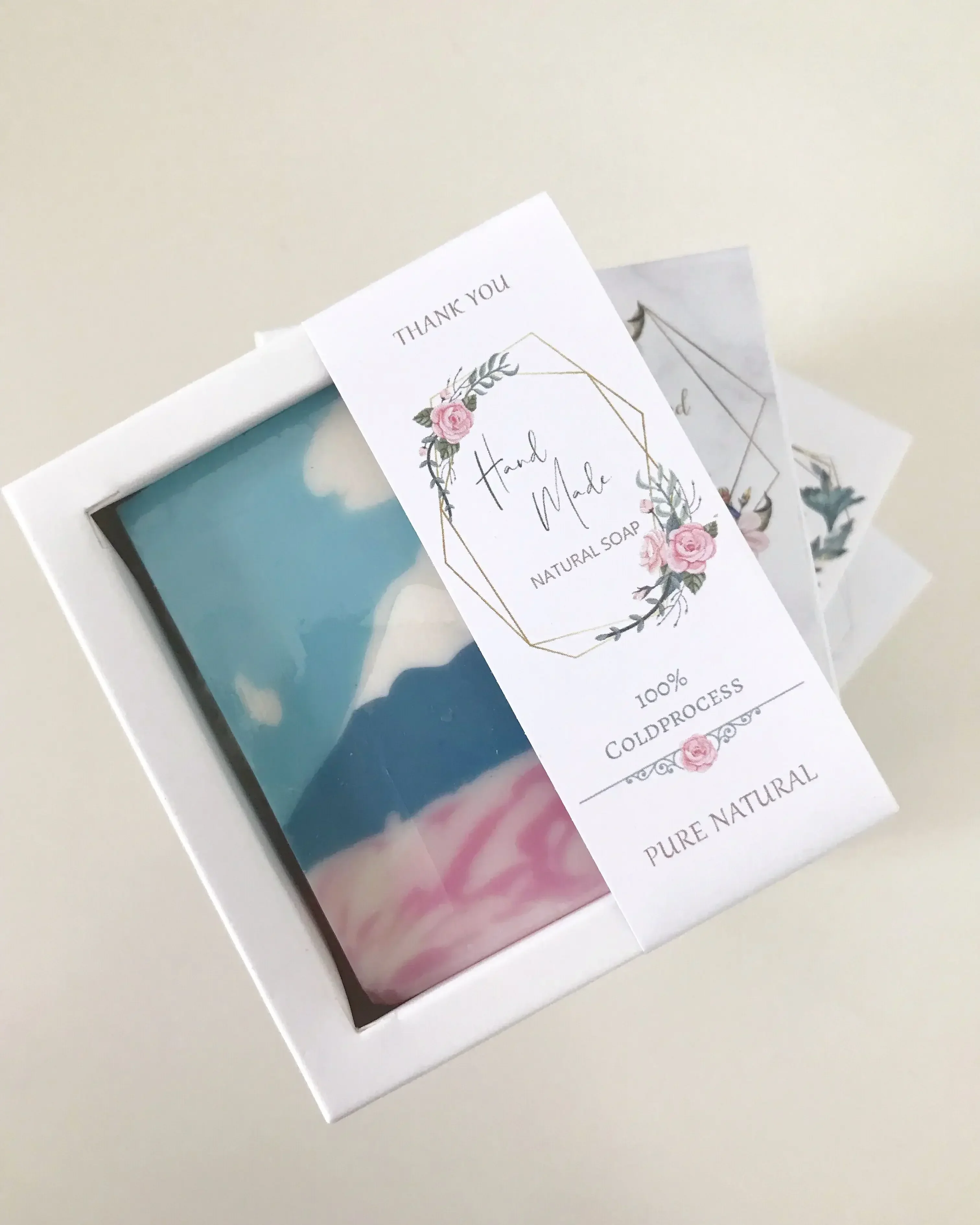 50pcs/Lot White Paper Box Soap - Kraft Soap Label ulasan dan harga