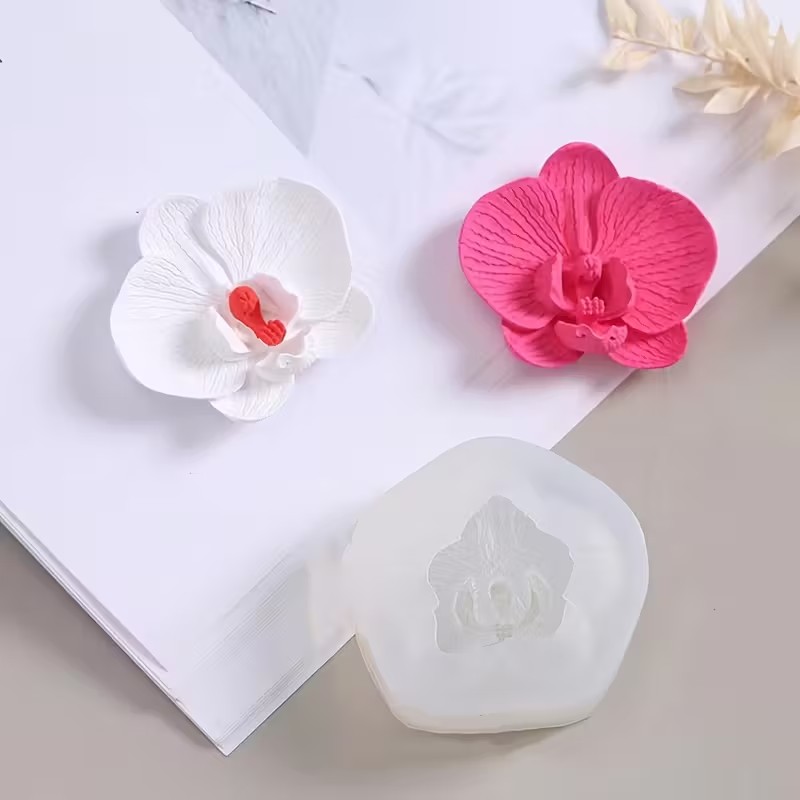 3D Butterfly Orchid Silicone C - Soap Making Jar ulasan dan harga