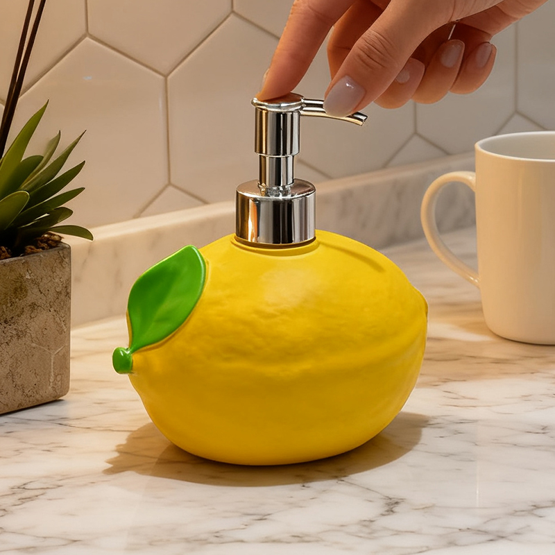 Cute Lemon Shaped Resin Soap D - Soap Making Jar ulasan dan harga