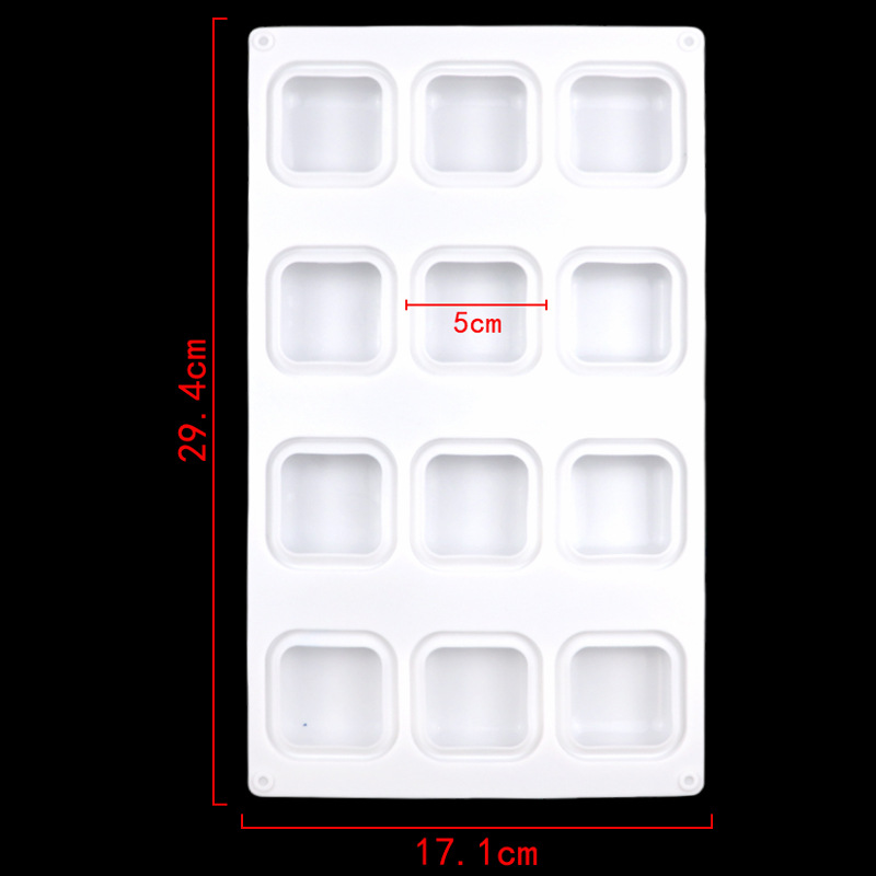 12-Cavity Square Pillow Silico - Soap Making Oven ulasan dan harga