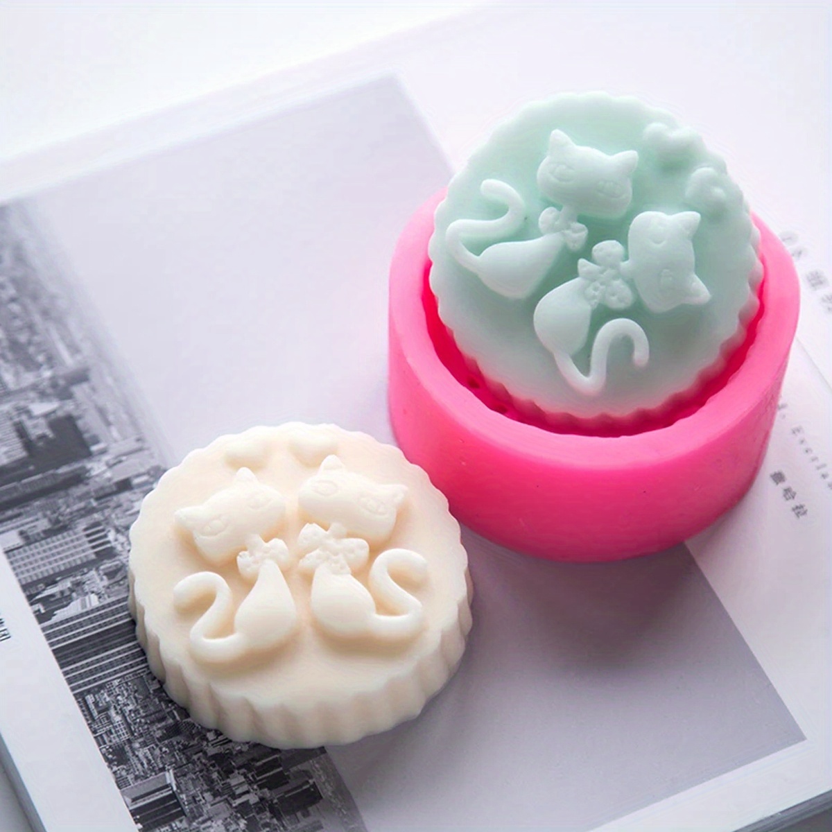 1-Piece Silicone Cat Soap Mold - Soap Making Ideas ulasan dan harga