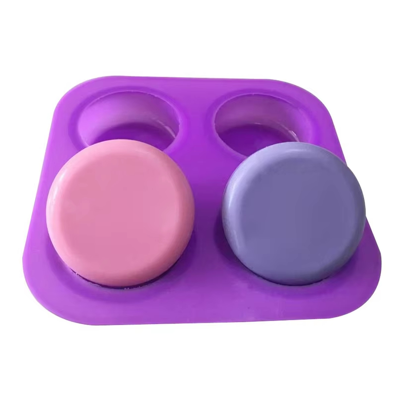 1-2 PCS 4 Cavity Reusable Roun - Soap Making Ideas ulasan dan harga