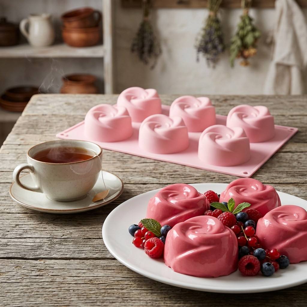 Food Grade 6-Cavity Rose Flowe - Soap Making Gloves ulasan dan harga