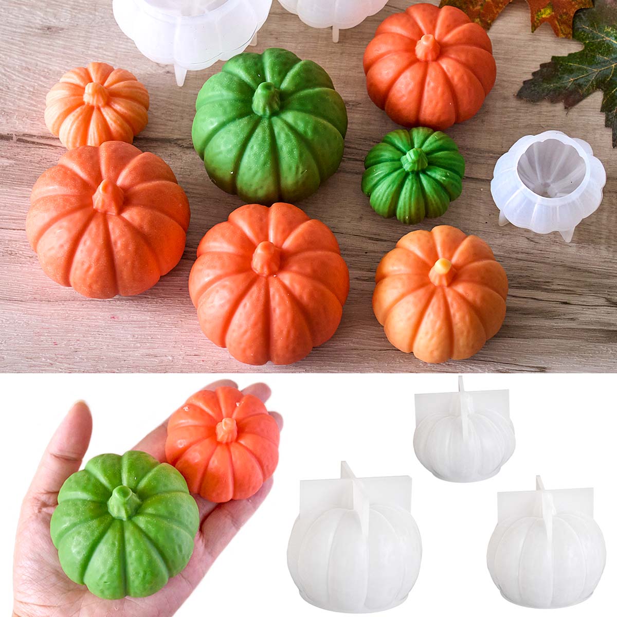 Halloween Pumpkin Candle Silic - Soap Making Ideas ulasan dan harga