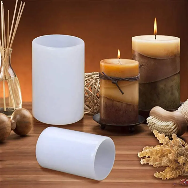 Cylinder Silicone Candle Molds - Soap Making Ideas ulasan dan harga