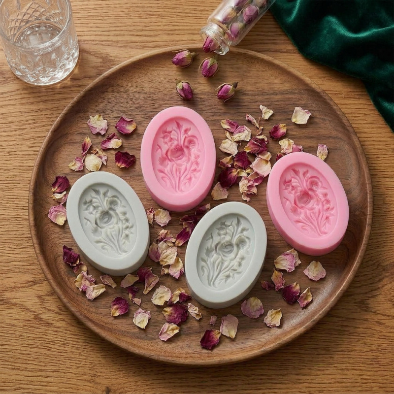 4 Silicone mold with flower sh - Soap Making Ideas ulasan dan harga