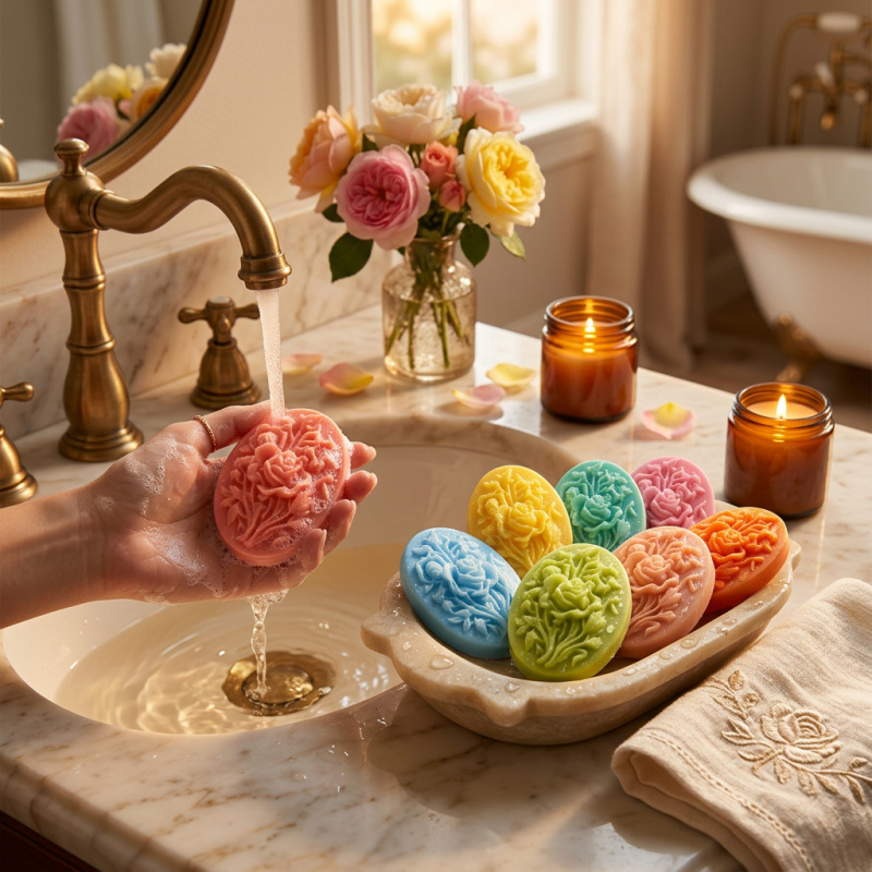 4 Silicone mold with flower sh - Soap Making Ideas ulasan dan harga