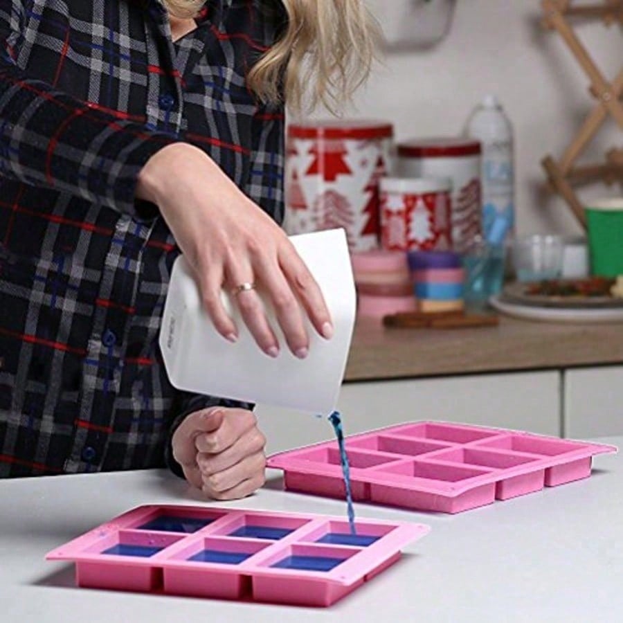 1-2 Pack 6‑Cavity DIY Silicone - Soap Making Gloves ulasan dan harga