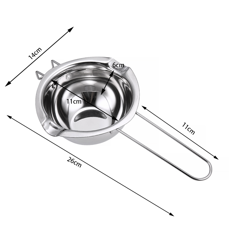 Long Handle Wax Melting Stainl - Soap Making Jar ulasan dan harga