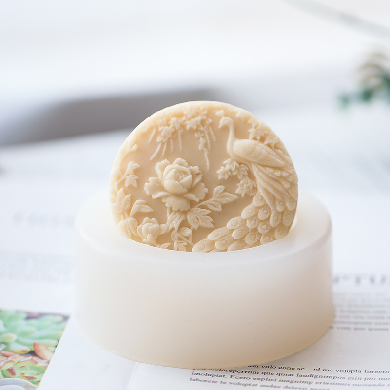 Peacock Flower Pattern Silicon - Soap Making Ideas ulasan dan harga