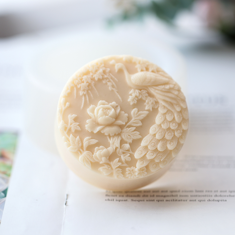 Peacock Flower Pattern Silicon - Soap Making Ideas ulasan dan harga
