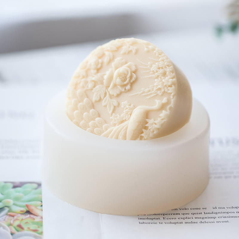Peacock Flower Pattern Silicon - Soap Making Ideas ulasan dan harga