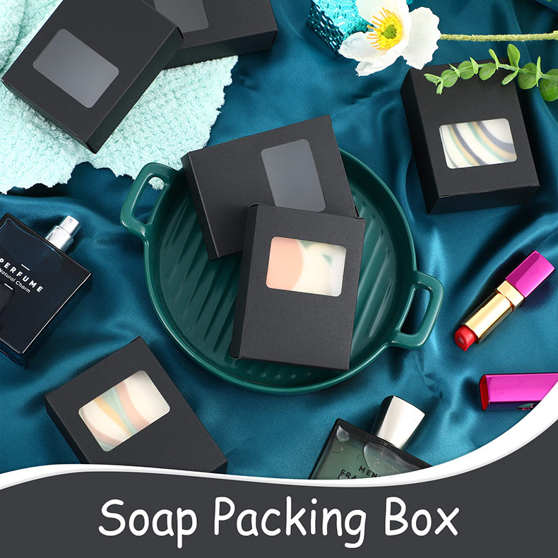 Pink Rectangle Soap Packaging  - Kraft Soap Label ulasan dan harga